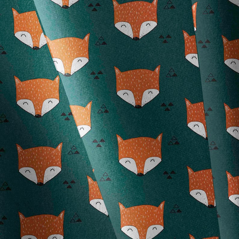 jacket fabric jacket fabric Soft shell 48hrs SHIPPING Softshell Fabric custom printed fabric by yard fox fabric Foxes 300gsm