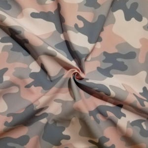 Custom Printed Camouflage Softshell Fabric by the Yard - Waterproof Army Pattern Material in 50+ Colours for DIY Jackets