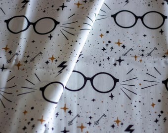 Wizard Fabric, Wizard , Harry ,   Bedding ,  , custom printed , by metre ,Cotton Fabric,  Dressmaking, Organic, Sewing, DIY