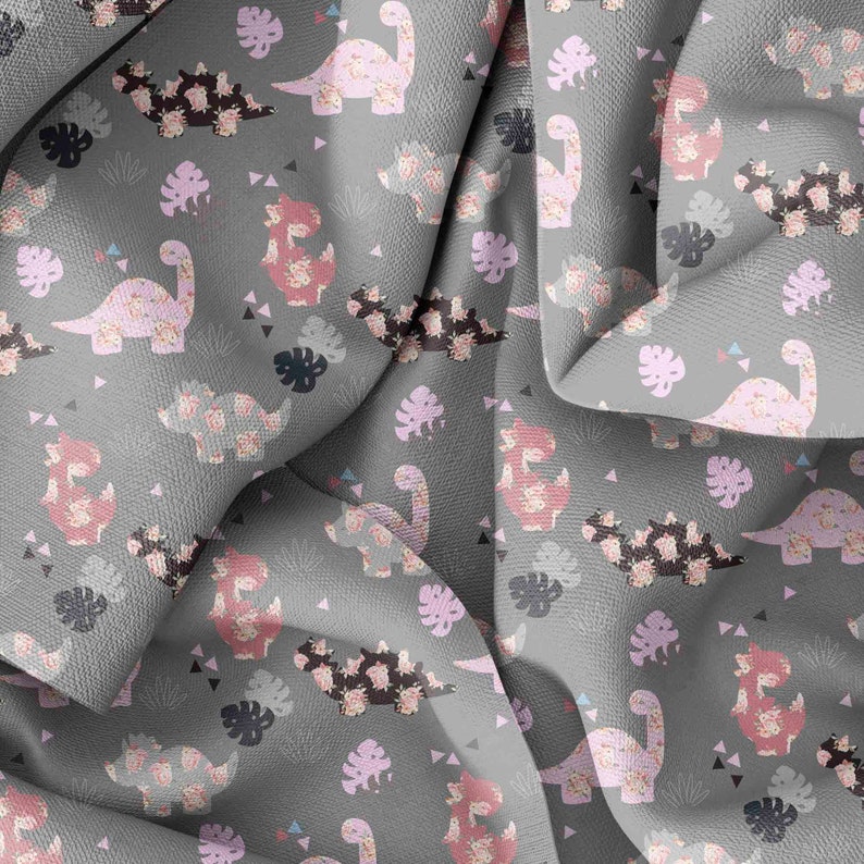 Dino Bedding fabric Cotton Fabric custom printed Cotton FABRIC CHOICE fabric by metre Dinosaur