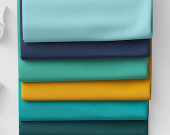 Waterproof Softshell Material by the Metre - Premium Fleece Backed Textile for DIY Raincoats and Jackets SOLID COLORS