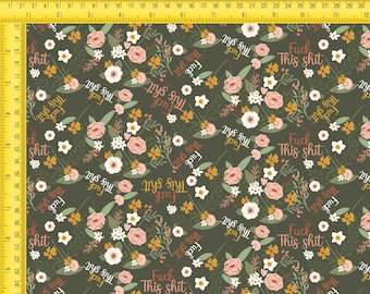 Adult Swear Word Fabric, Crafting Cotton with F*ck Words