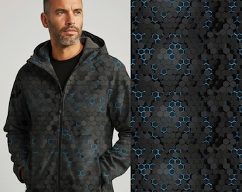 Hexagon ,, raincoat , softshell ,dog raincoat,  for ,  raincoat,Men Pattern ,  , Waterproof Fabric,  Outdoor, Patio, Furniture, Bag,