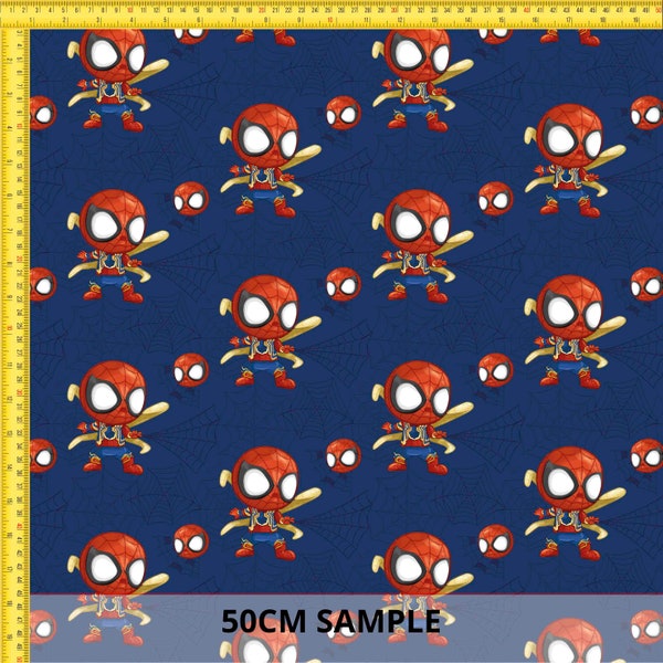 French Terry, Jersey Fabric, Stoff, Stoffe, Kids Panels, Cotton, Choose your fabric |  | Batman | Spiderman | Hero