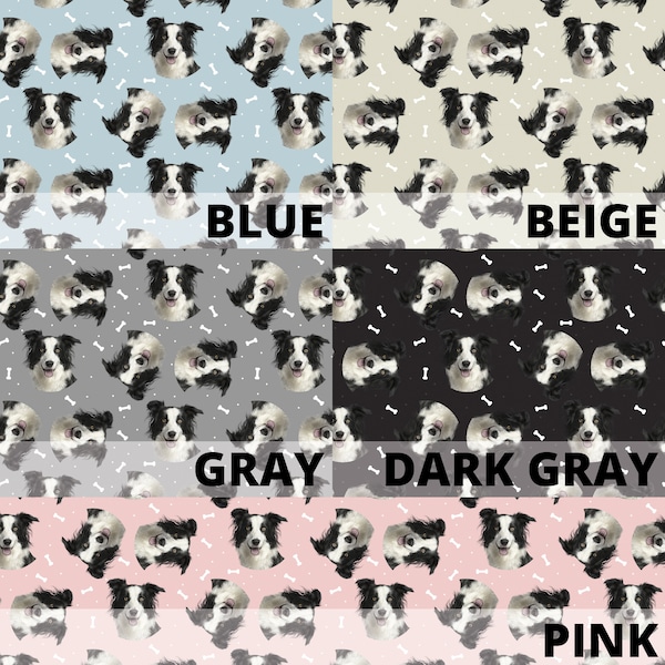 French Terry, Jersey Fabric, Stoff, Stoffe, Kids Panels, Cotton, Choose your fabric |  Dog | Bullterrier | Dog Fabric | Dog Design