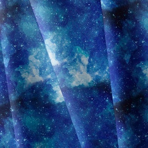 Waterproof Canvas ,Codura Fabric,Water Proof Canvas Fabric, 200g, custom printed , jacket fabric , fabric by yard , Galaxy Sky