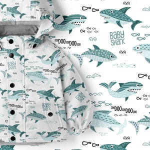 Soft shell , raincoat , softshell ,dog raincoat,  for ,  raincoat,Baby Shark  ,, regenjacken