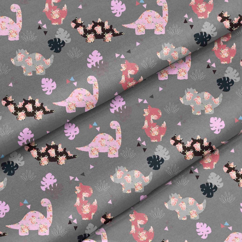 Dino Bedding fabric Cotton Fabric custom printed Cotton FABRIC CHOICE fabric by metre Dinosaur