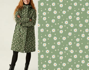 Daisy Fabric, Soft shell fabric, raincoat fabric, softshell fabric,waterproof fabric for jacket,Daisy Fabric, Floral Fabric ,fabric