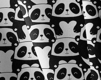 Panda Softshell Fabric, Water-Resistant Breathable Shell, Cozy Fleece Lining