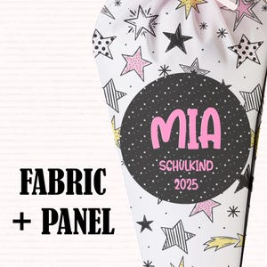 KLETTIES, deko, schulkind 2025, personalisiert, Cotton, microfibre, SCHULTÜTE, SCHULTÜTEN