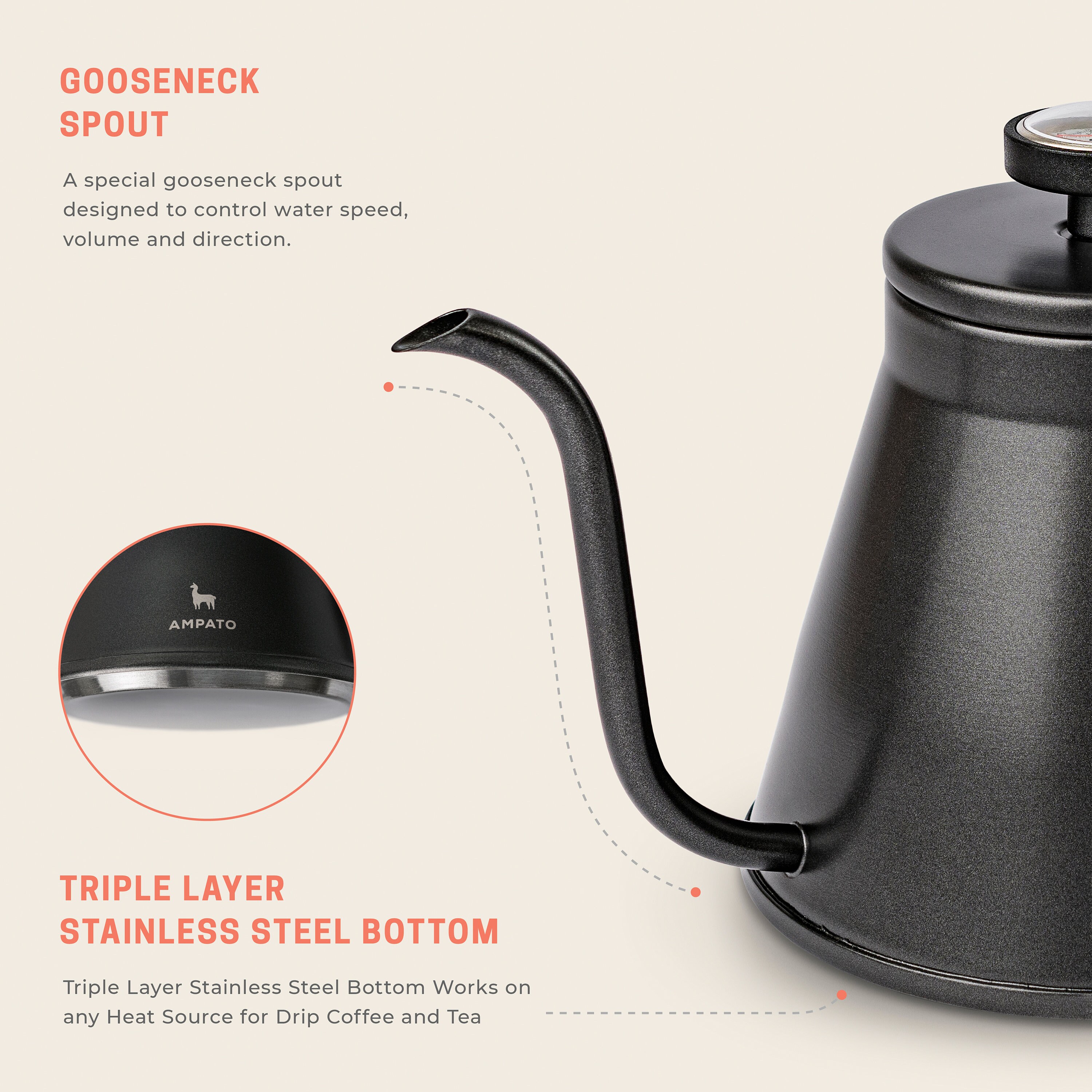 Gooseneck Pour Over Stainless Steel Coffee Kettle Coffee Pot Etsy