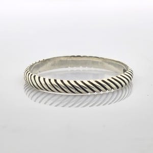 Sterling Silver Twisted Rope Ring: Minimalist Braided Band