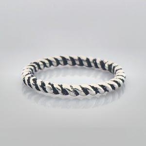 Sterling Silver Twisted Rope Ring, Minimalist Stacking Ring
