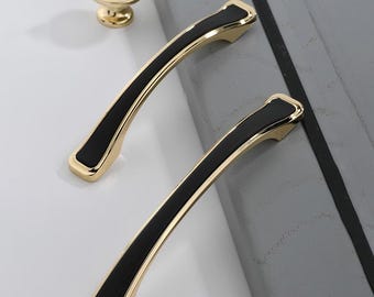 Black Arch Cabinet Pull: Modern Kitchen Drawer Handle