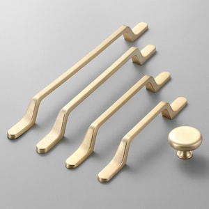 Modern Gold Cabinet Knobs Brass Cabinet Pulls Cupboard Furniture Door Pulls Kitchen Door Handle Cabinet Pulls Cabinet Hardware