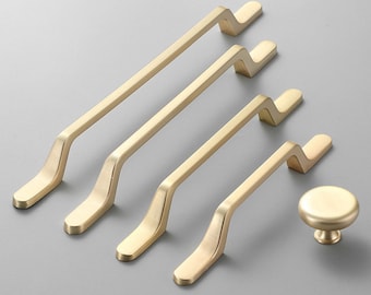 Moderne gouden kastgrepen: meubelbeslag van zinklegering