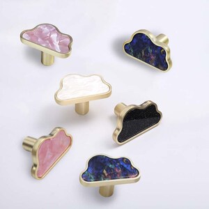 Cloud Drawer Pull: Zinc Alloy Cabinet Knob, Kids Decor