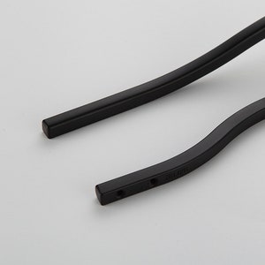 Modern Curved Subtle Arch Handle Pull Kitchen Cabinet Handles Black Cabinet Pulls Black Drawer Pulls Hardware Kitchen Handles for Cabinets image 6