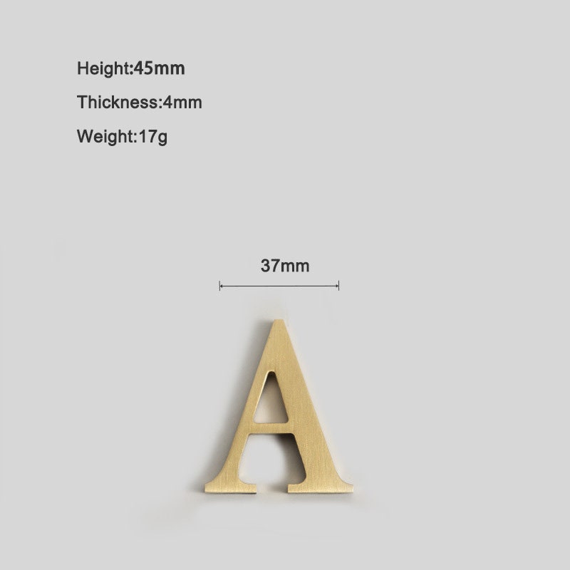 Golden Mailbox Number Letters Symbols Alphabet Door House - Etsy