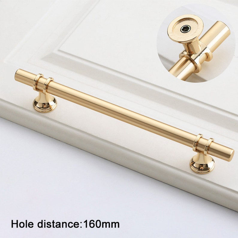 Gold Kitchen Handles Minimalist Door Handle Etsy