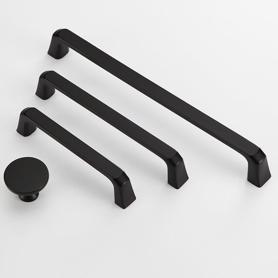 Tirador De Puerta De Cajón Para Armario Tirador Negro Invisible Tirador De Armario