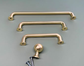 Tiradores de gabinete modernos dorados: tiradores de cajón de aleación de zinc