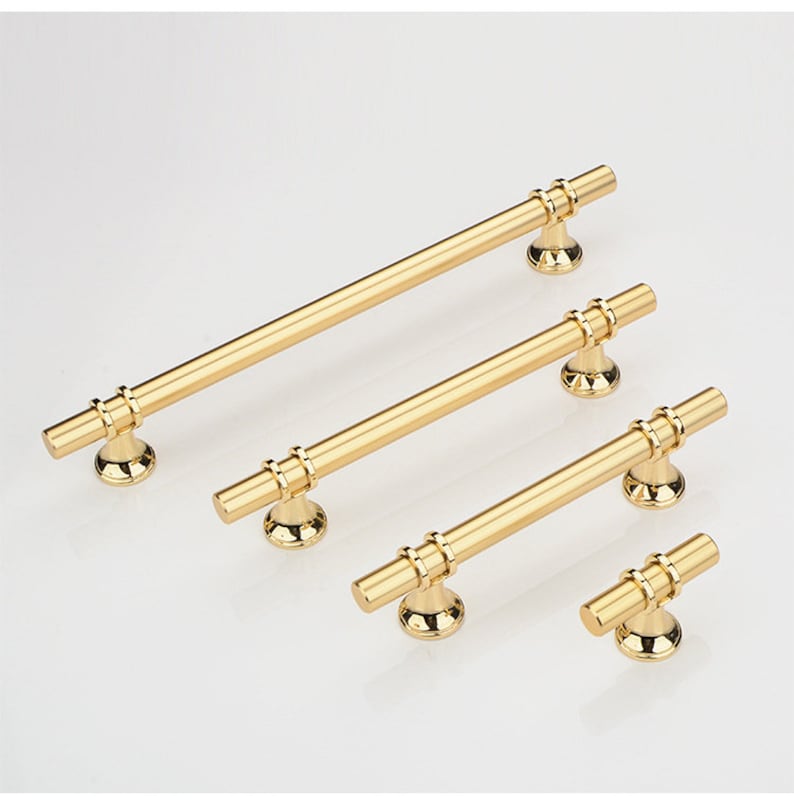 Gold Kitchen Cabinet Handles Minimalist Cabinet Door Handle - Etsy