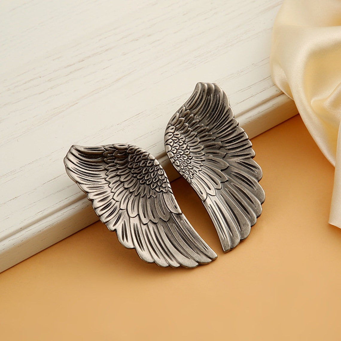 1 Pair2pcs Angel Wing Shape Knobs Wings Drawer Knobs Etsy