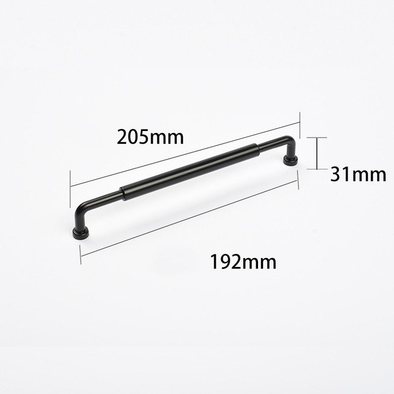 Black Handles Drawer Handles Elegant Modern Black Etsy