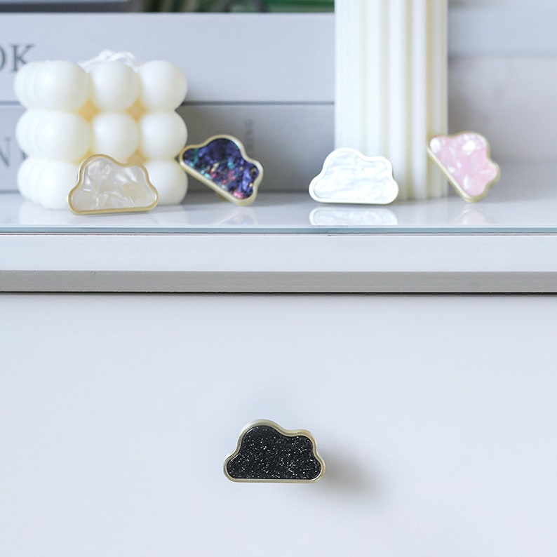 Cloud Drawer Pulls Cloud Shaped Drawer Pulls  Cabinet Handles Knobs Dresser Pull Handles Drawer Knobs Kids Decorations Cloud