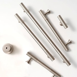 Brushed Nickel Brass Cabinet Hardware: Modern Drawer Pulls & Knobs