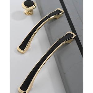 Solid Kitchen Cabinet Arch Pulls Handles Cabinet Pulls Black Curved Arched Kitchen Cabinet Handles Modern Hardware for Drawer Dresser