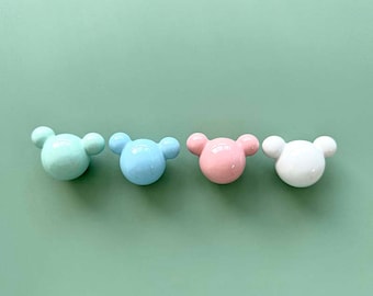 Bear Ceramic Knob, Kids Room Decor, Cabinet Handle