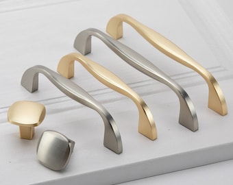 Cabinet Handles Brushed Nickel Cabinet Knobs Modern Cabinet Hardware Kitchen Cabinet Pulls and Knobs Cupboard Handles Drawer Handle Pulls