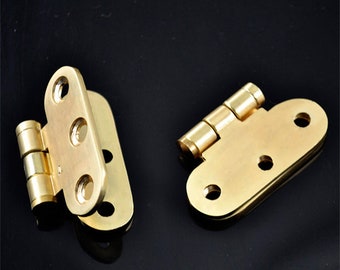 Gold Cabinet Door Hinge - Mini Door Hinges - Butterfly Cabinet Drawer Jewelry Box Hinge for Furniture - Decoration Hardware