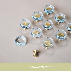 Dresser Drawer Cabinet Knobs Clear Drawer Knobs Modern Cabinet Pulls Knobs for Kitchen Cabinets Crystal Knobs for Cupboard