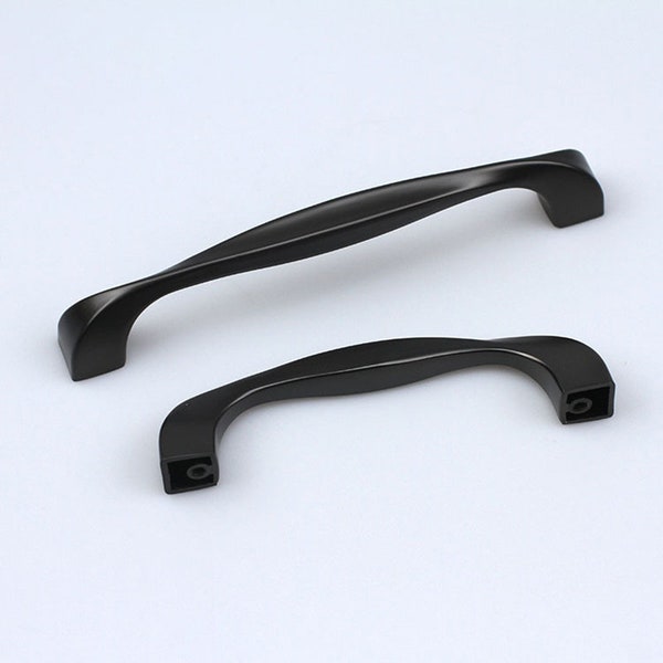 Black Modern Drawer Pulls Handles Retro Handle Hardware Kitchen Cabinet Door Handles Antique Black Dresser Pulls Cabinet Handle 96 128