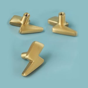 Solid Brass Cabinet Knobs Gold Cabinet Handles Pull Kitchen Drawer Pulls Furniture Hardware Handles