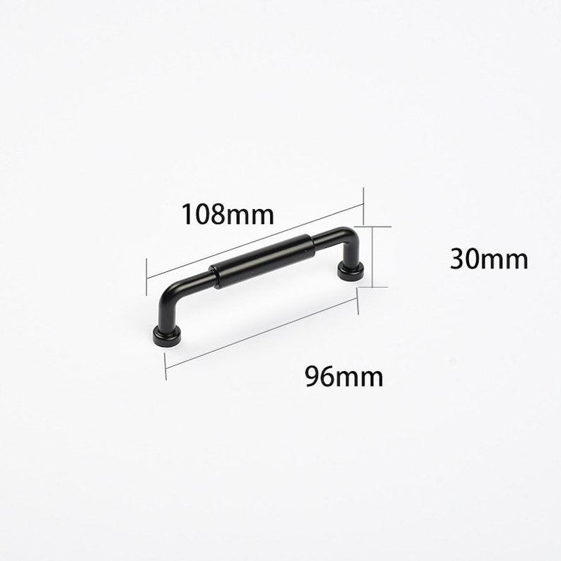 Black Handles Drawer Handles Elegant Modern Black Etsy