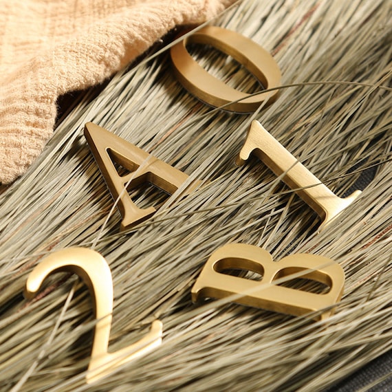 Golden Mailbox Number Letters Symbols Alphabet Door House - Etsy