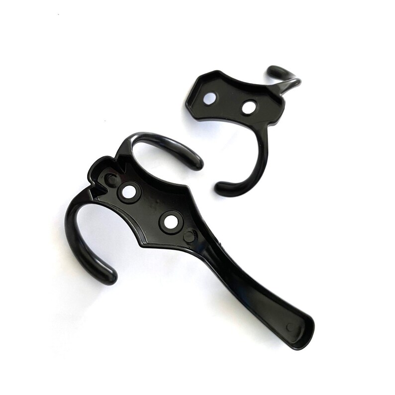 Heavy Duty Metal Double Coat Hanger Rustic Entryway Wire Hooks Etsy