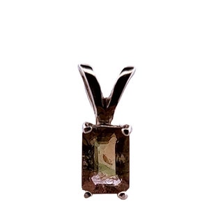 Natural Watermelon Tourmaline Sterling Silver Necklace NT119