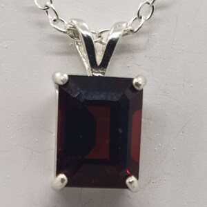 Natural Emerald Garnet Sterling Silver Necklace
