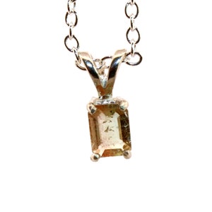 Natural Watermelon Tourmaline Sterling Silver Necklace NT122