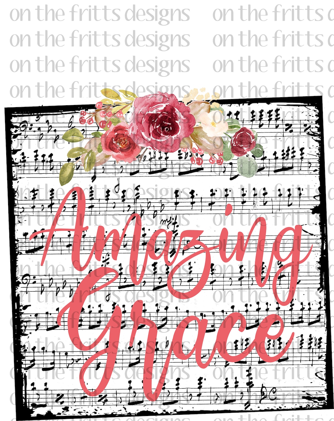 Amazing Grace Digital Design | Sublimation Design | Digital Download ...