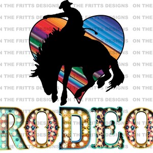 Rodeo Digital Design | Sublimation Design | Digital Download | PNG File | Rodeo | Serape | Western | Instant Download |