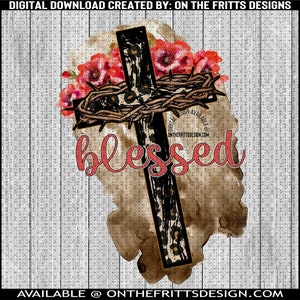 Gesegnetes Leopardenkreuz Digital Download | Sublimation Design | Digitales Design | PNG Datei | Sofortiger Download | Christliche | Ostern | Jesus