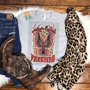 Leopard Freebird Sublimation PNG File, Rock Band Designs, Rock - N - Roll Digital Design, Instant Download File, Sublimation Design Download