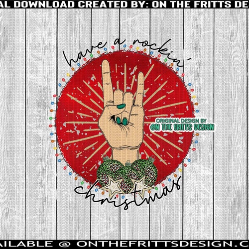 Have a Rockin' Christmas Png Sublimation Design Digital - Etsy